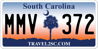 SC license plate MMV372