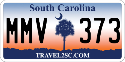 SC license plate MMV373
