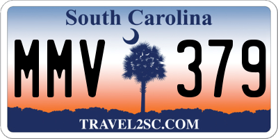 SC license plate MMV379