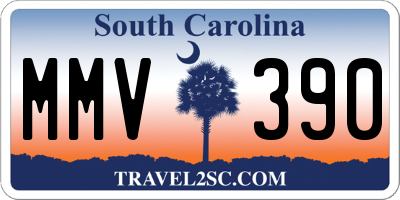 SC license plate MMV390