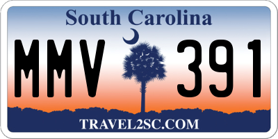 SC license plate MMV391