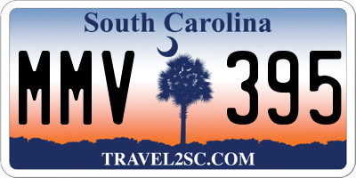 SC license plate MMV395