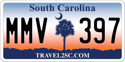 SC license plate MMV397