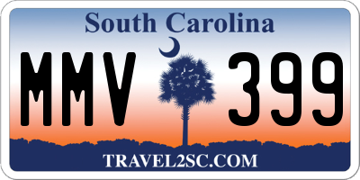 SC license plate MMV399