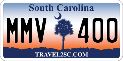 SC license plate MMV400