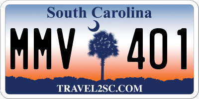 SC license plate MMV401
