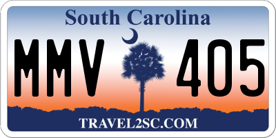 SC license plate MMV405