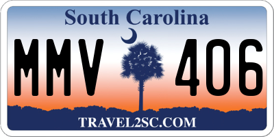 SC license plate MMV406
