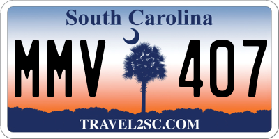 SC license plate MMV407