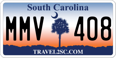 SC license plate MMV408