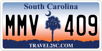 SC license plate MMV409