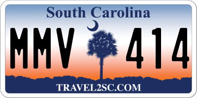 SC license plate MMV414