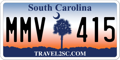 SC license plate MMV415