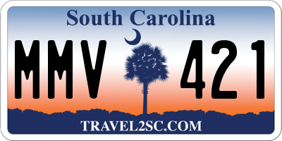 SC license plate MMV421
