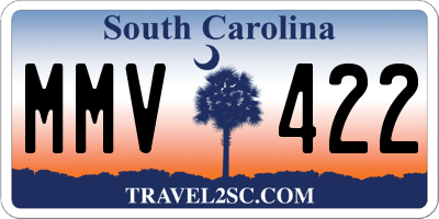 SC license plate MMV422