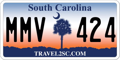 SC license plate MMV424