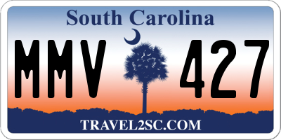 SC license plate MMV427