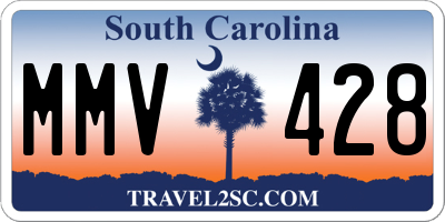 SC license plate MMV428