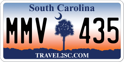 SC license plate MMV435