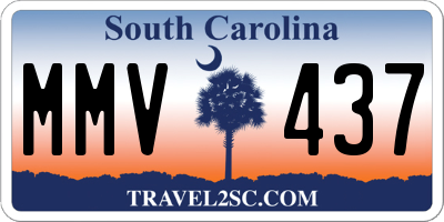 SC license plate MMV437