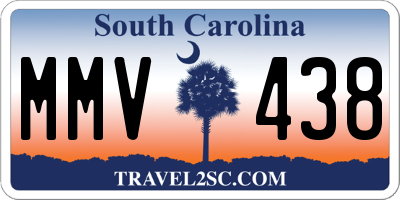 SC license plate MMV438