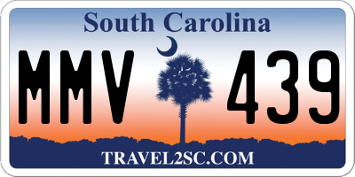 SC license plate MMV439