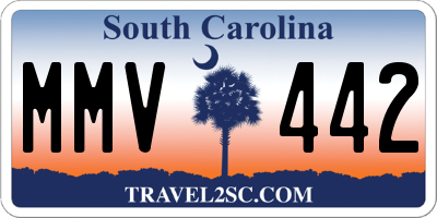 SC license plate MMV442