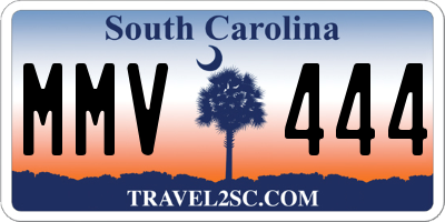 SC license plate MMV444