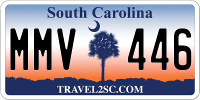 SC license plate MMV446
