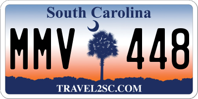 SC license plate MMV448