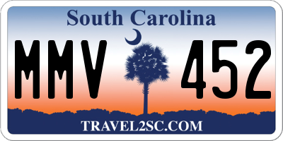 SC license plate MMV452