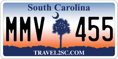 SC license plate MMV455