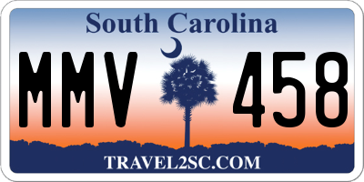 SC license plate MMV458