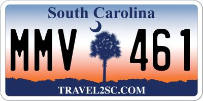 SC license plate MMV461