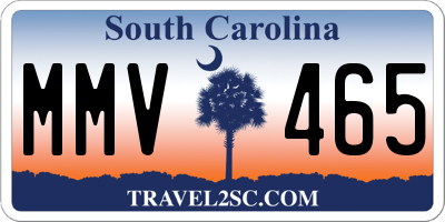 SC license plate MMV465