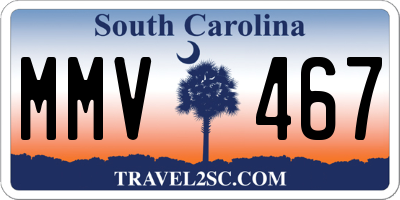 SC license plate MMV467