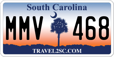SC license plate MMV468