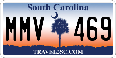SC license plate MMV469