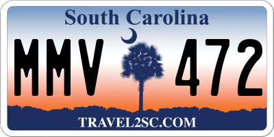 SC license plate MMV472