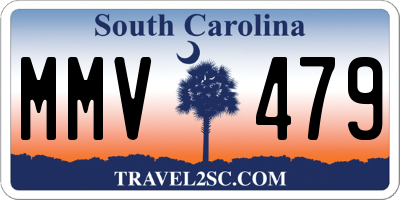 SC license plate MMV479