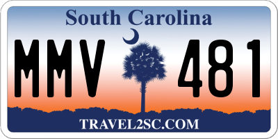 SC license plate MMV481