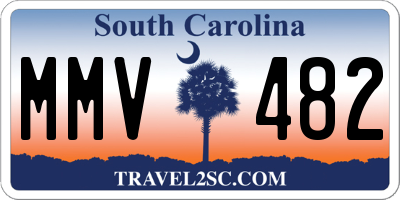 SC license plate MMV482