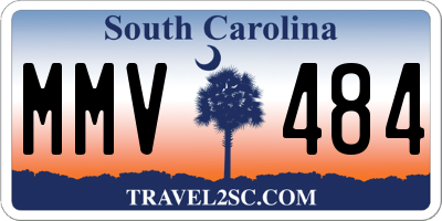 SC license plate MMV484
