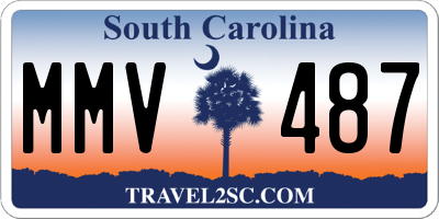 SC license plate MMV487