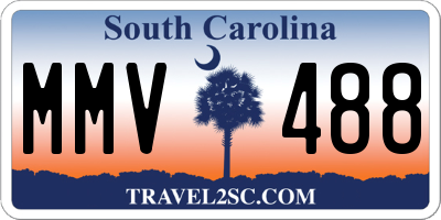 SC license plate MMV488