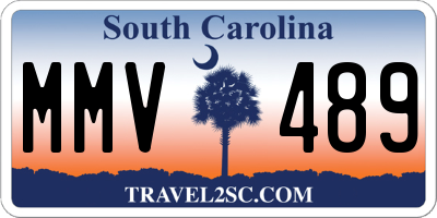 SC license plate MMV489