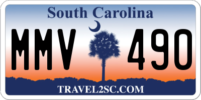 SC license plate MMV490