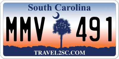 SC license plate MMV491