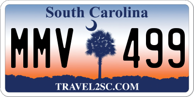SC license plate MMV499