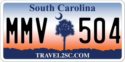 SC license plate MMV504